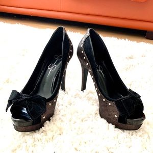 Jessica Simpson Peep Toe High Heels size 8